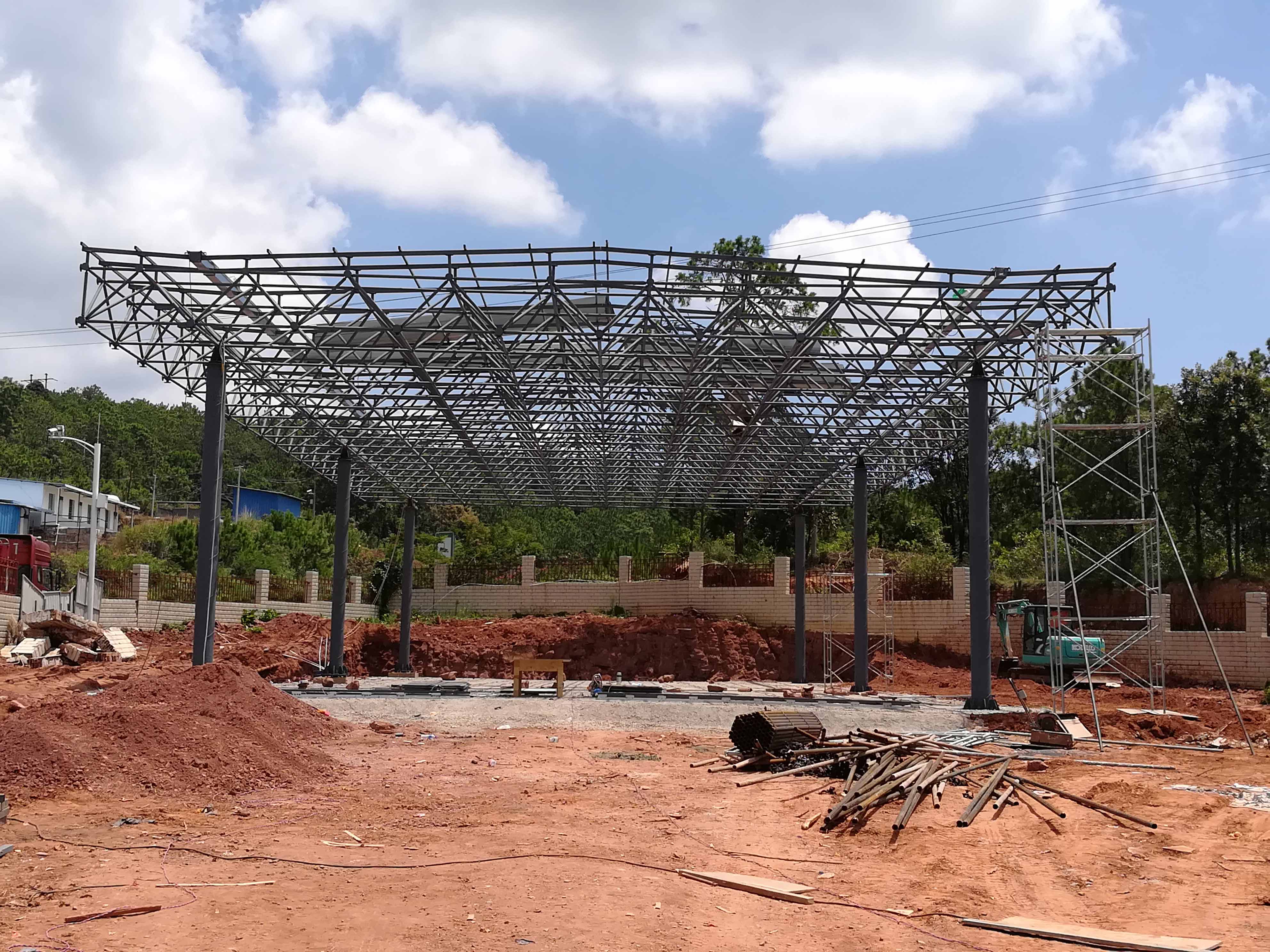 眉山加油站网架屋面